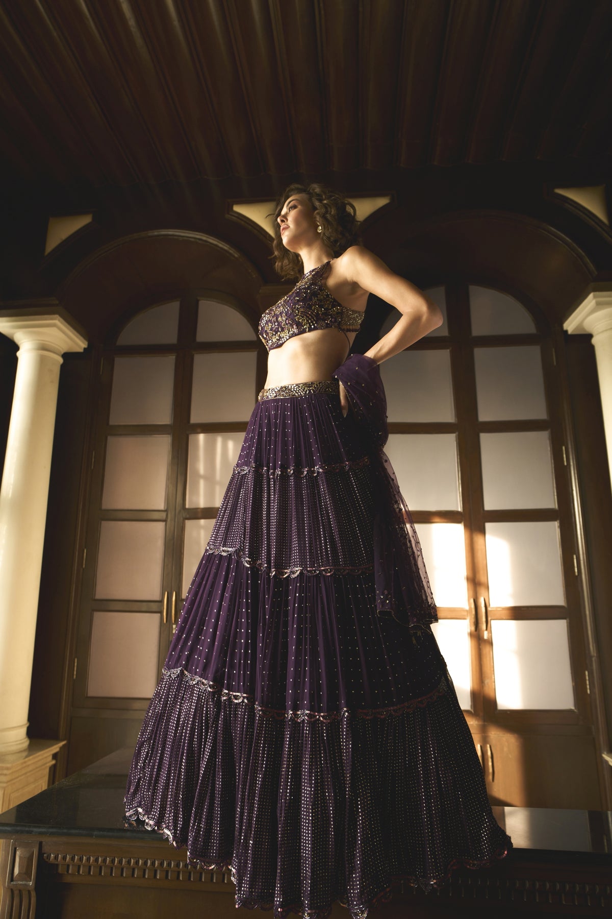 PURPLE LEHENGA