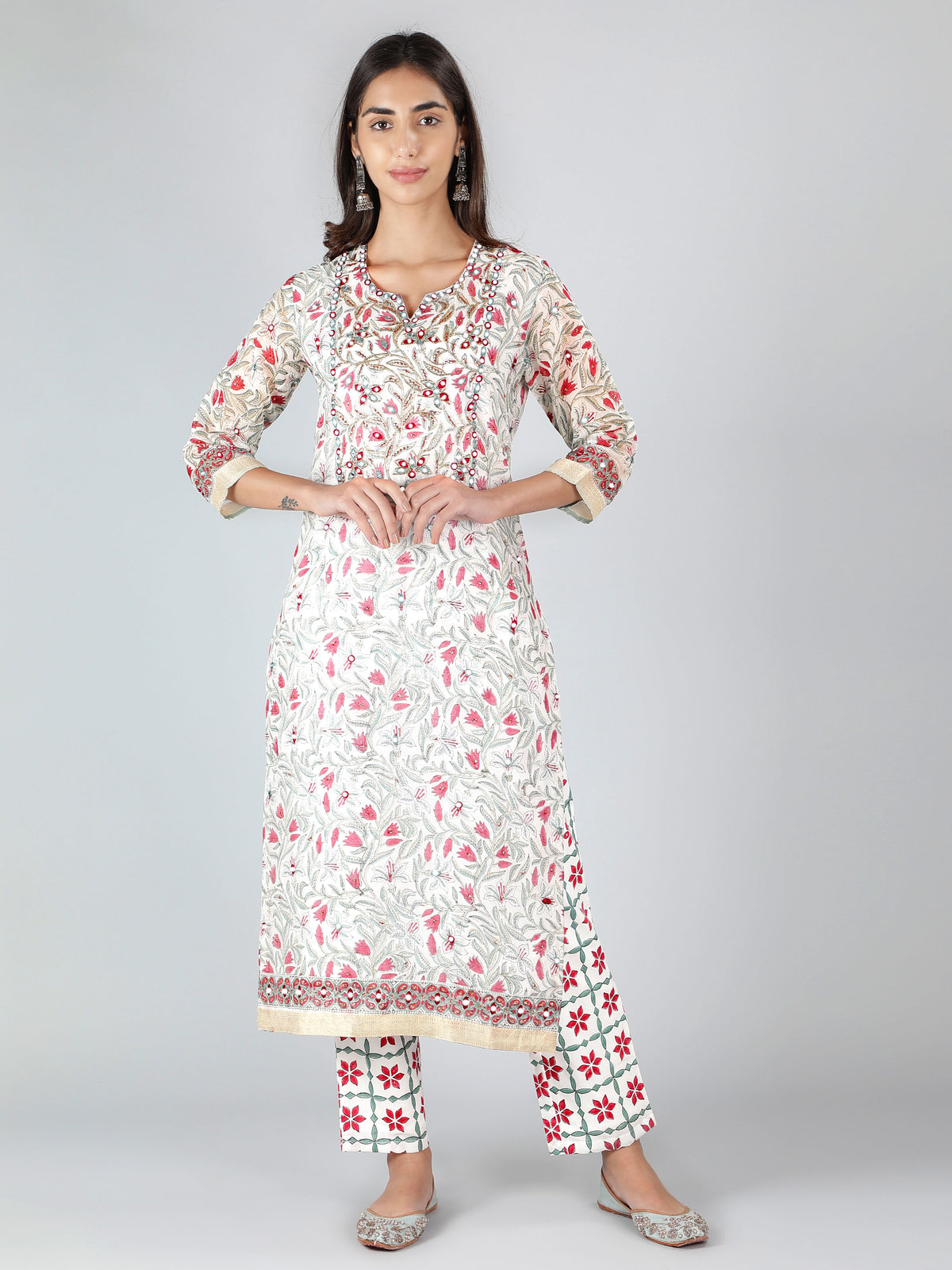 Melange of Loveliness Floral Kurta Set