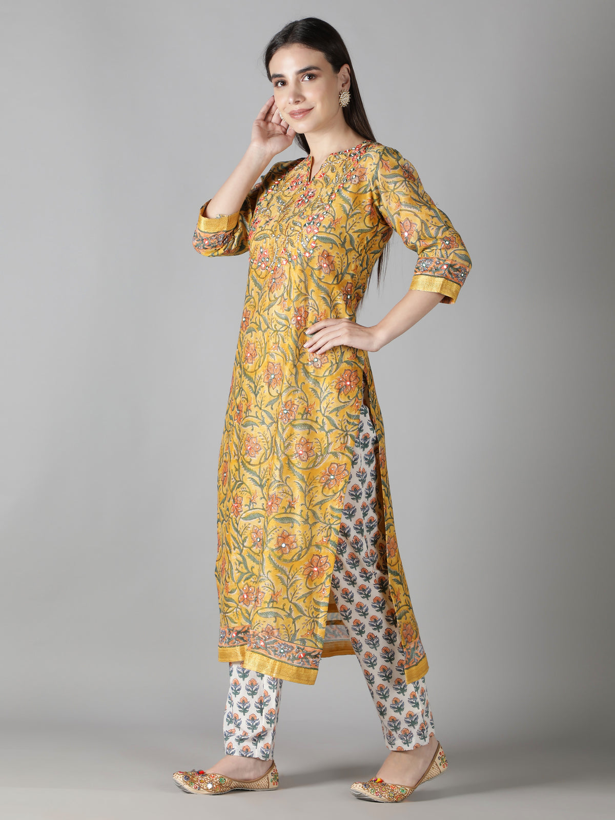 Symphony of Summer Floral Kurta Set