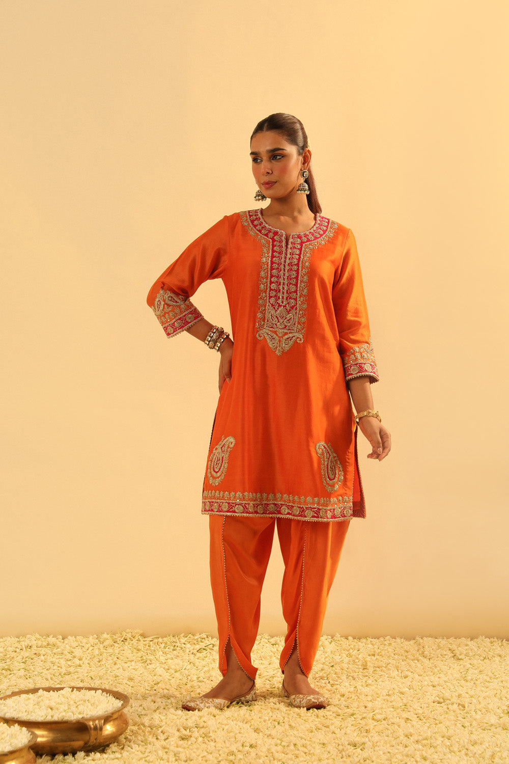 Anjum - Short Kurta with Dhoti