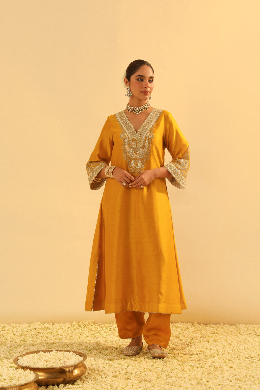 Shazana - Long A-line Chauga with Salwar