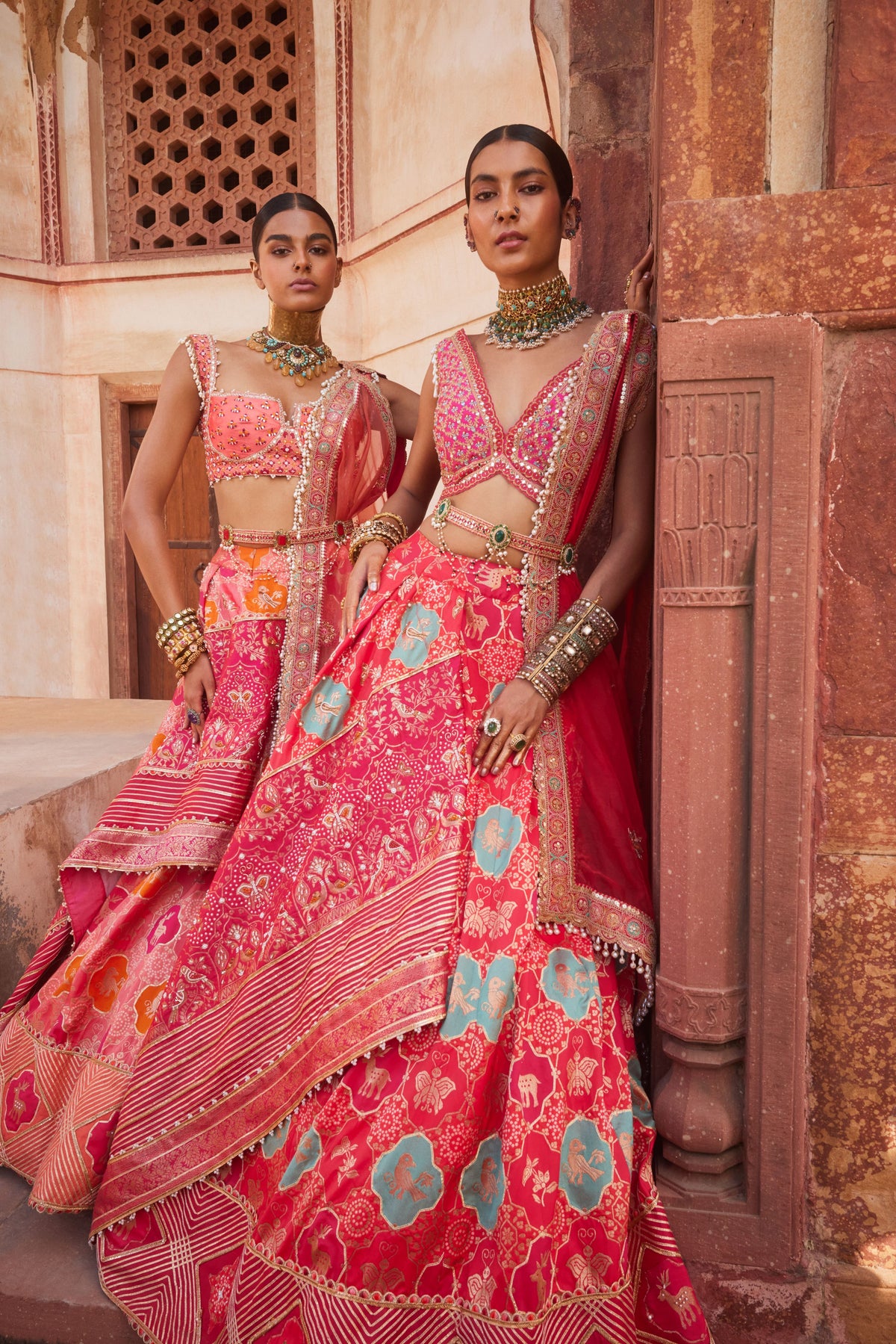 Banarsi Chanderi Lehenga