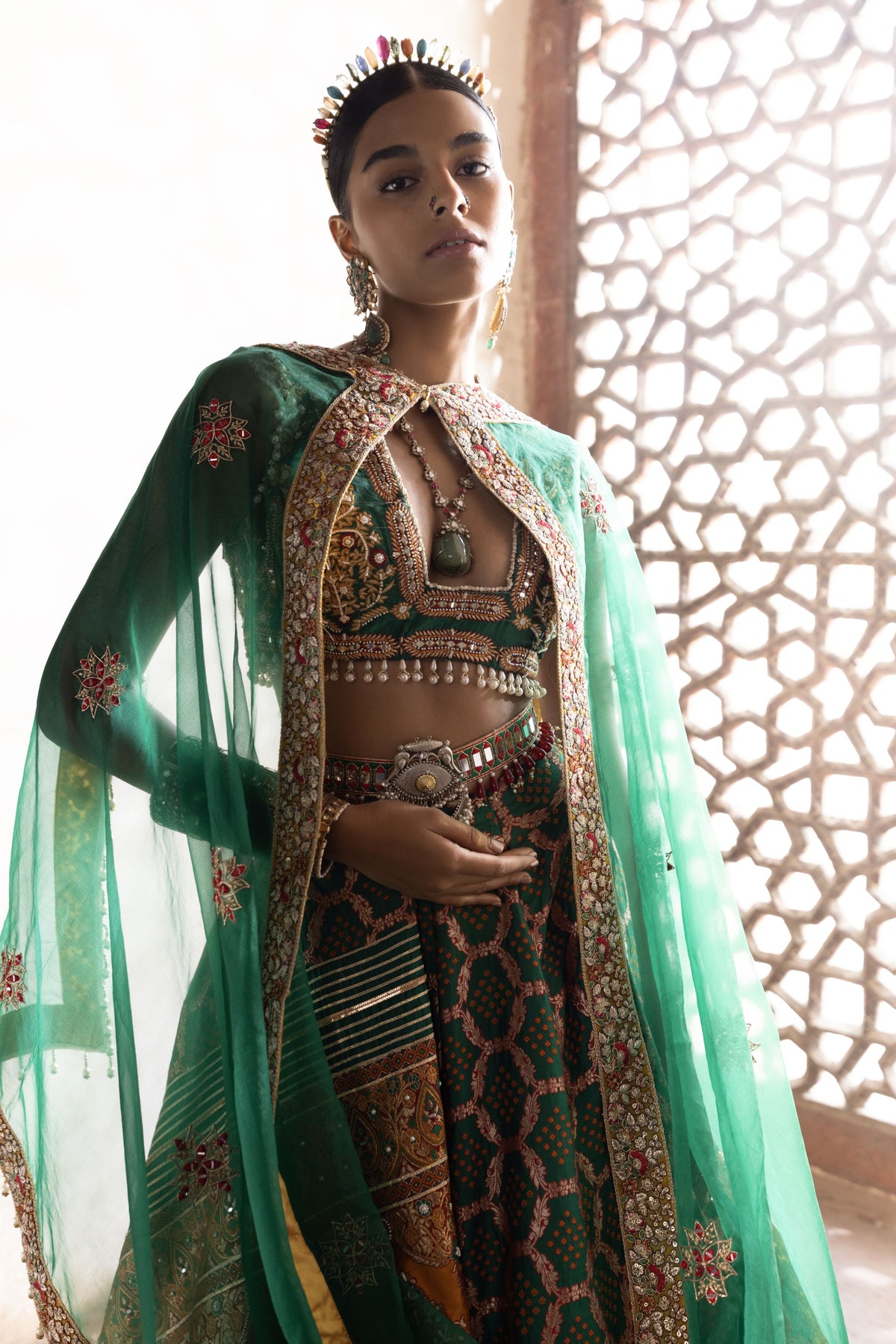 Bandhani Banarasi Lehenga