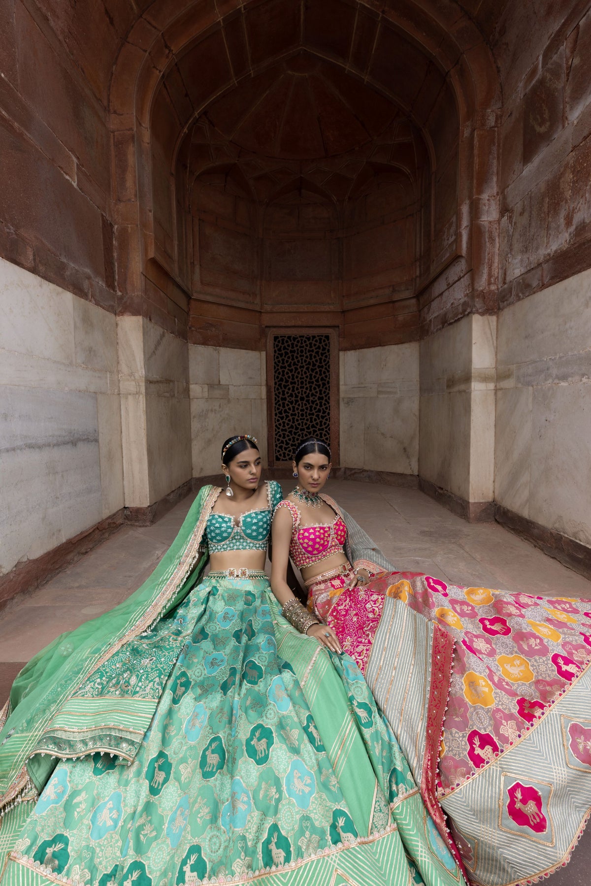 Banarsi Chanderi Lehenga