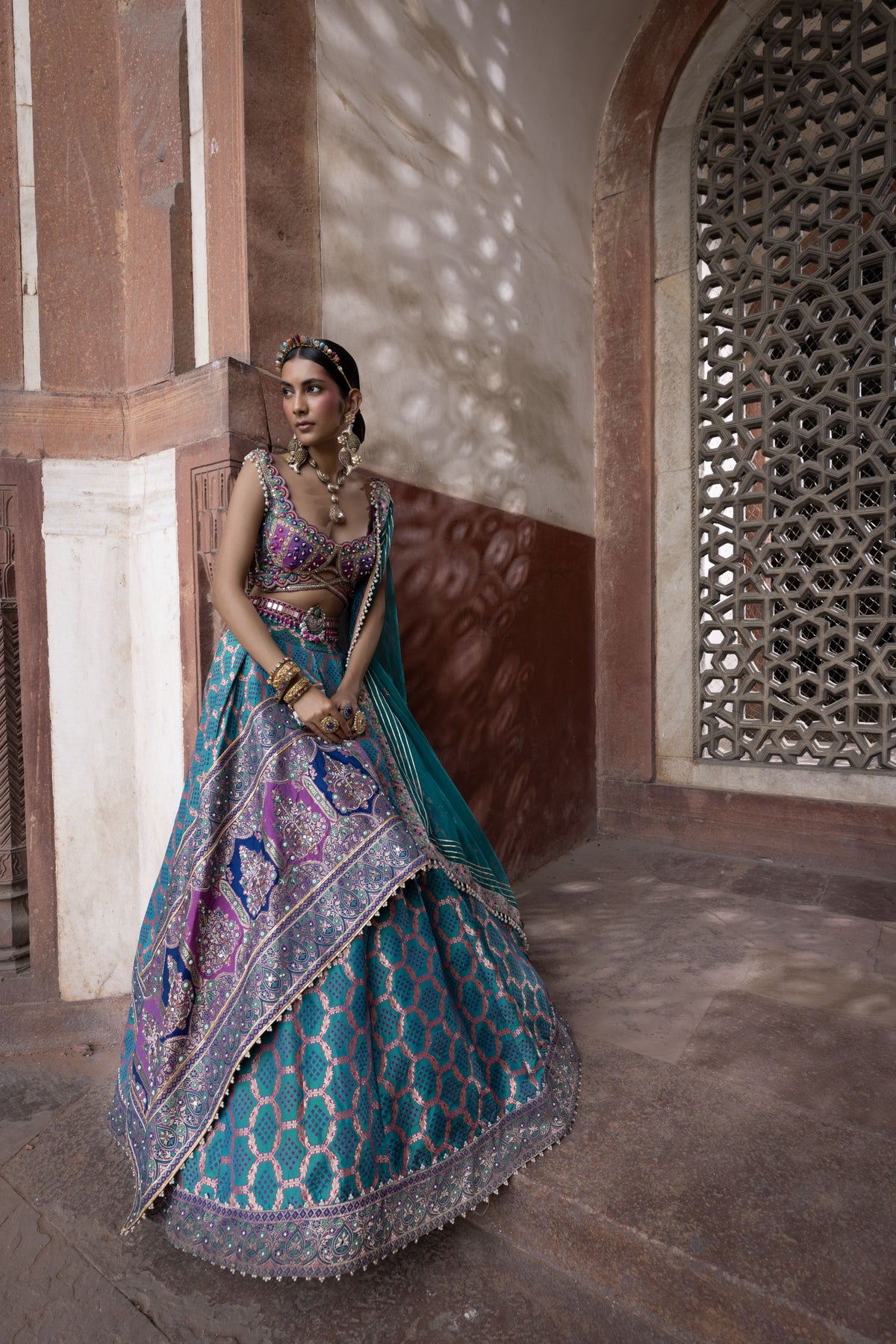 Bandhani Banarasi Lehenga