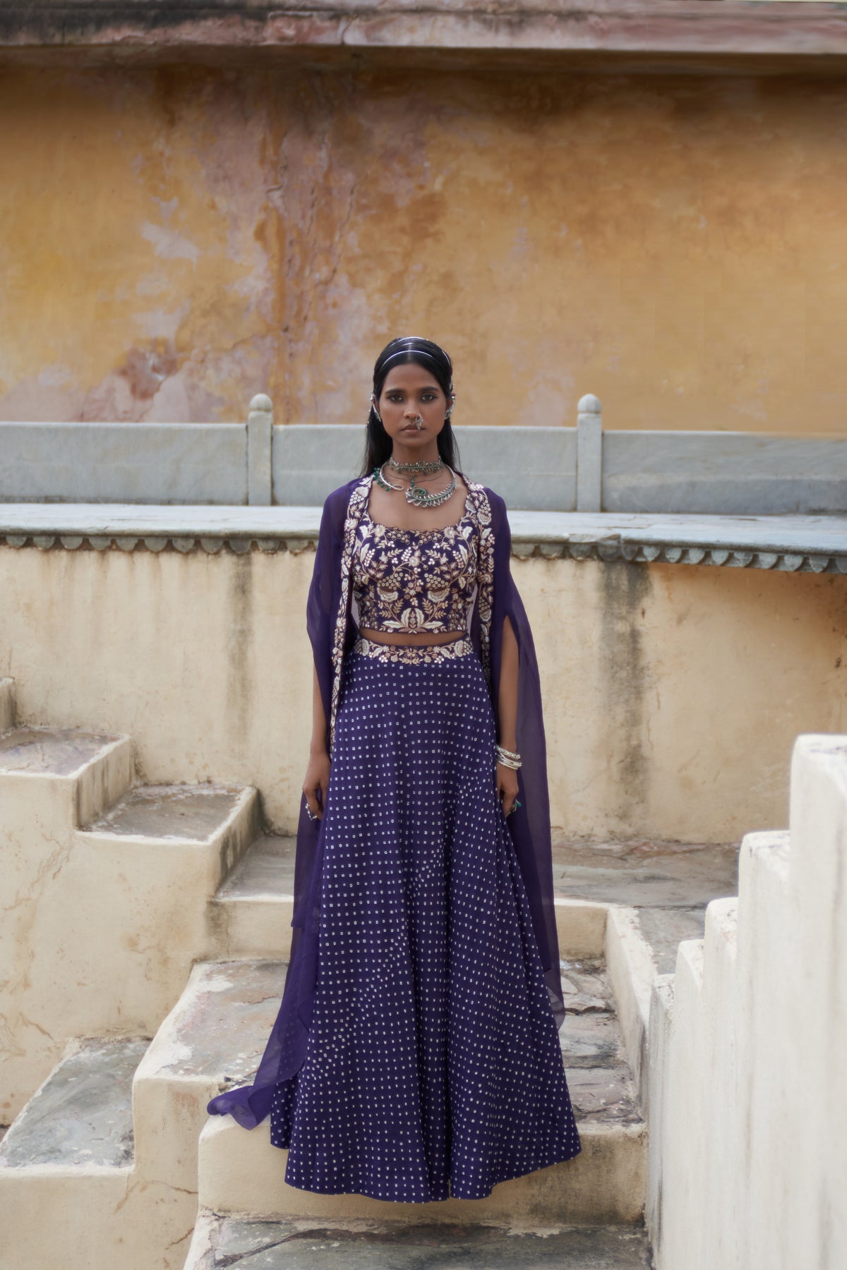 Royal Violet Lehenga Set