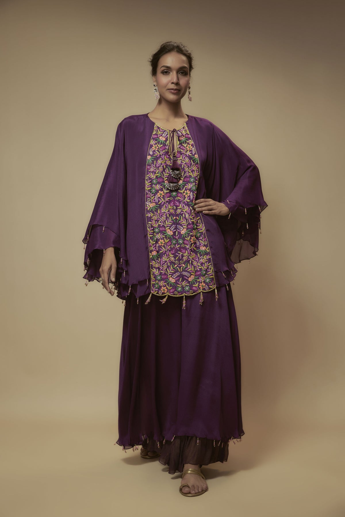 PURPLE TUNIC SET