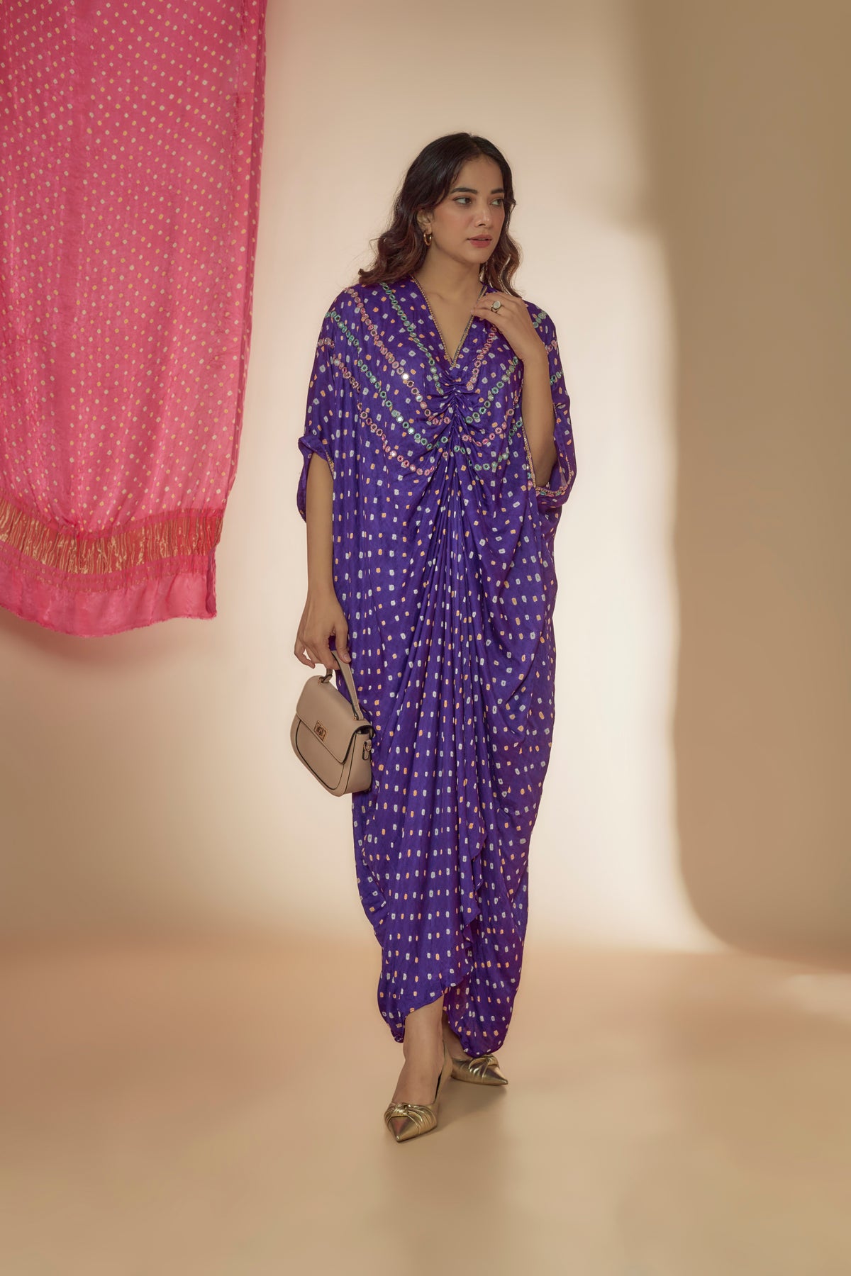 Puprle Kaftan Dress