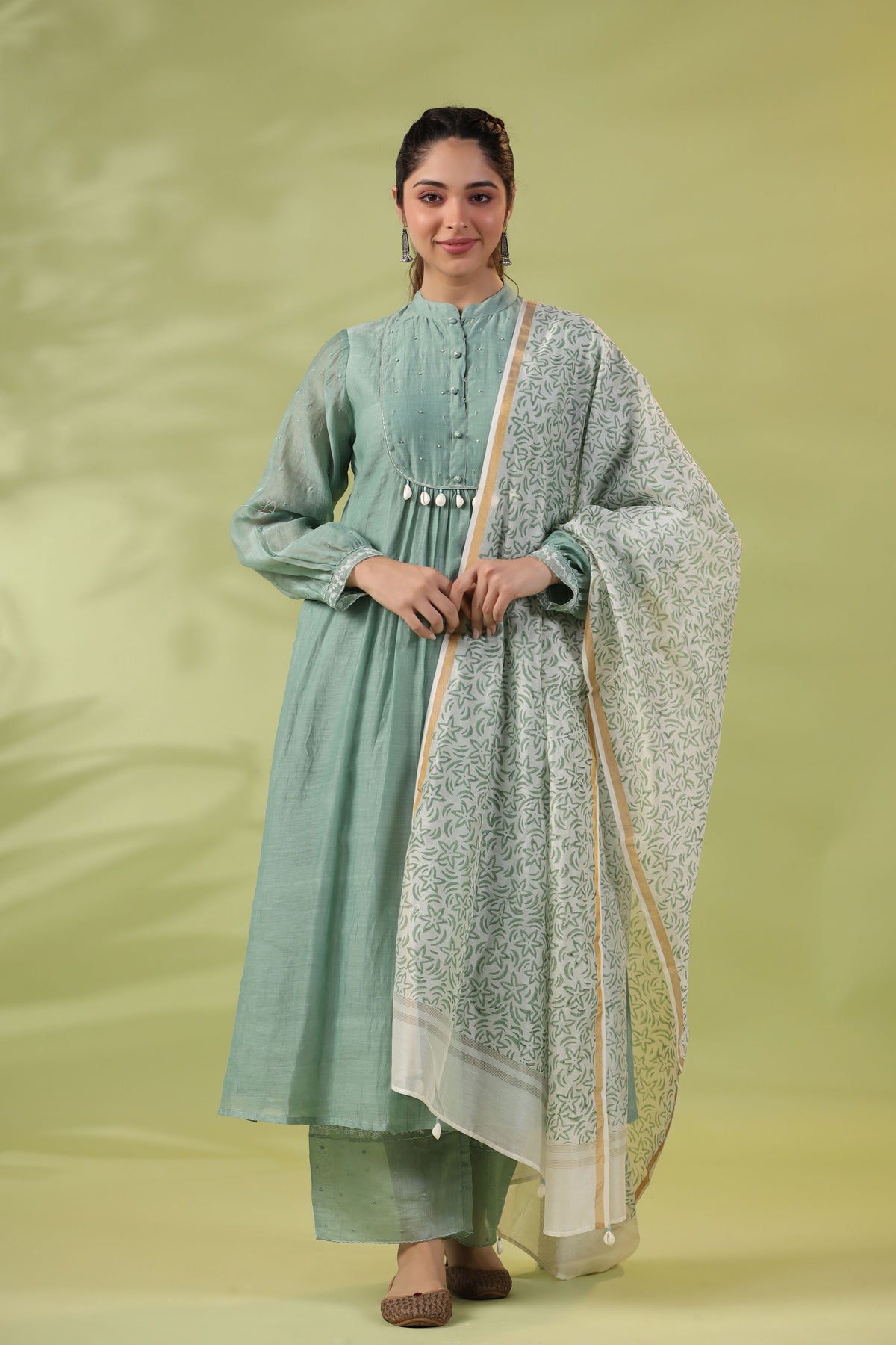 SAGE GREEN KURTA