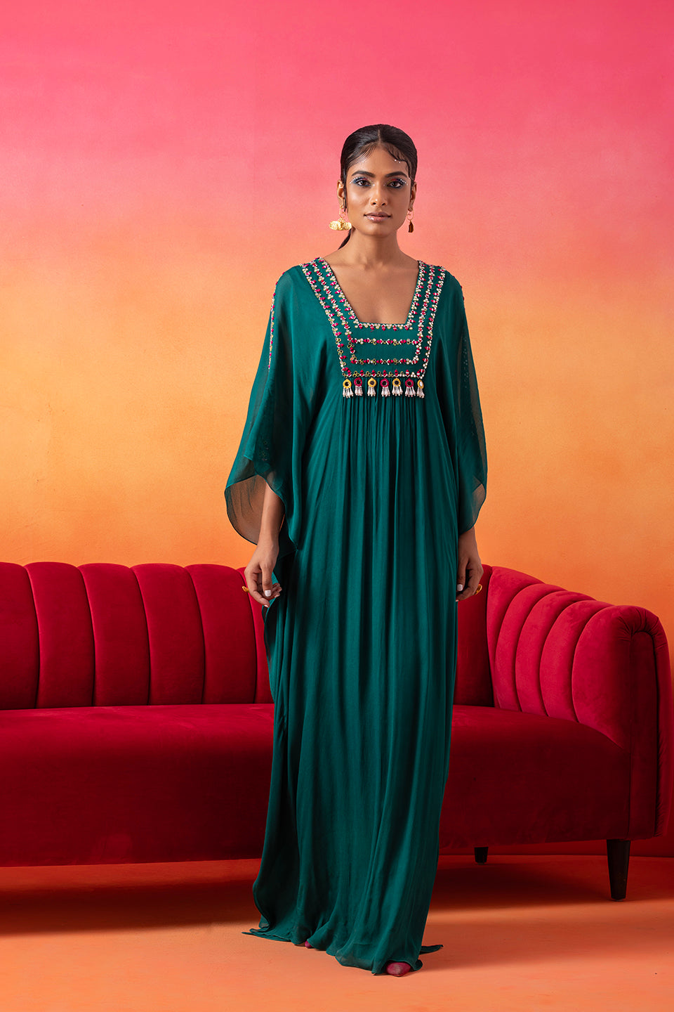 Emerald Green Kaftan